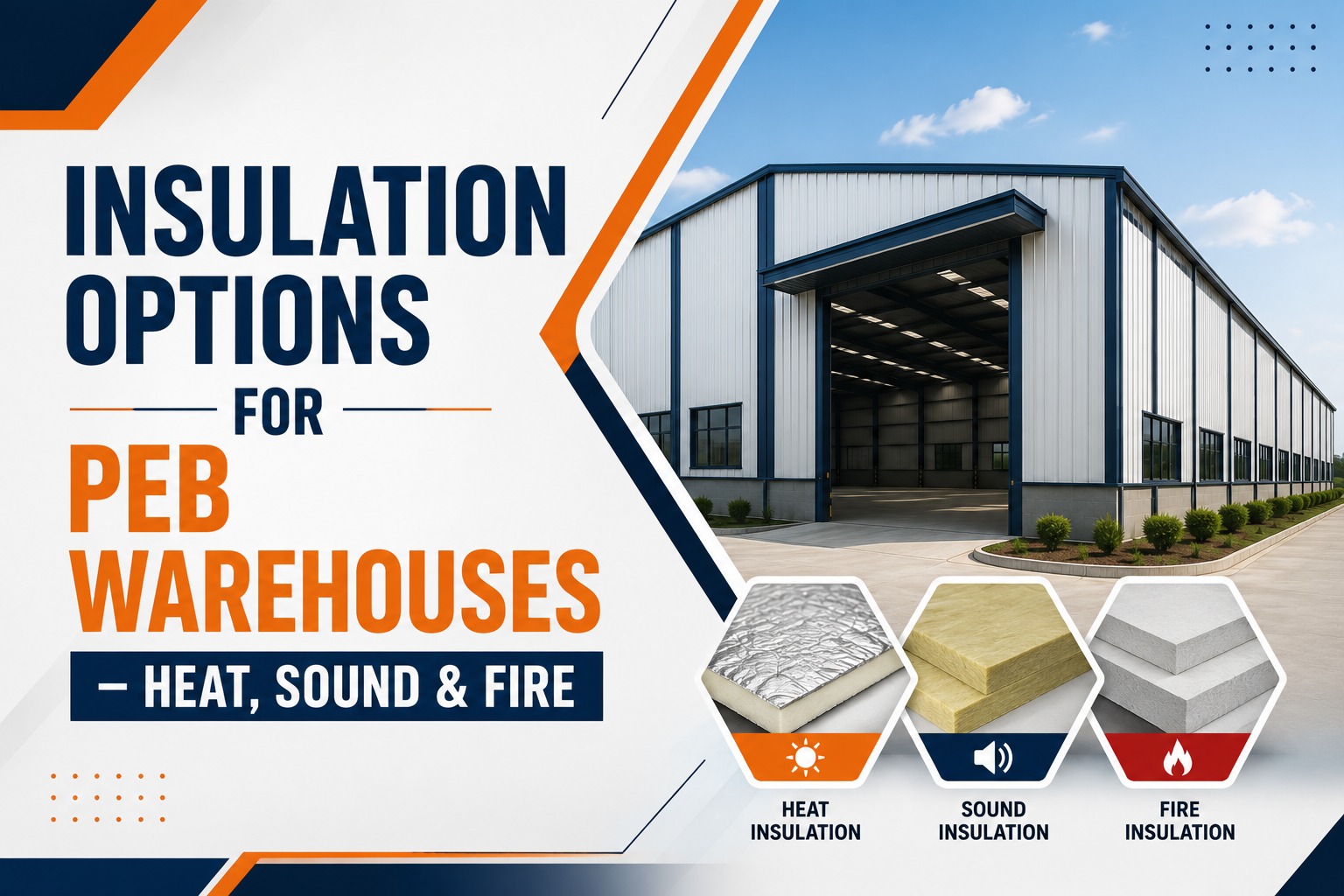 Insulation Options for PEB Warehouses – Heat, Sound & Fire